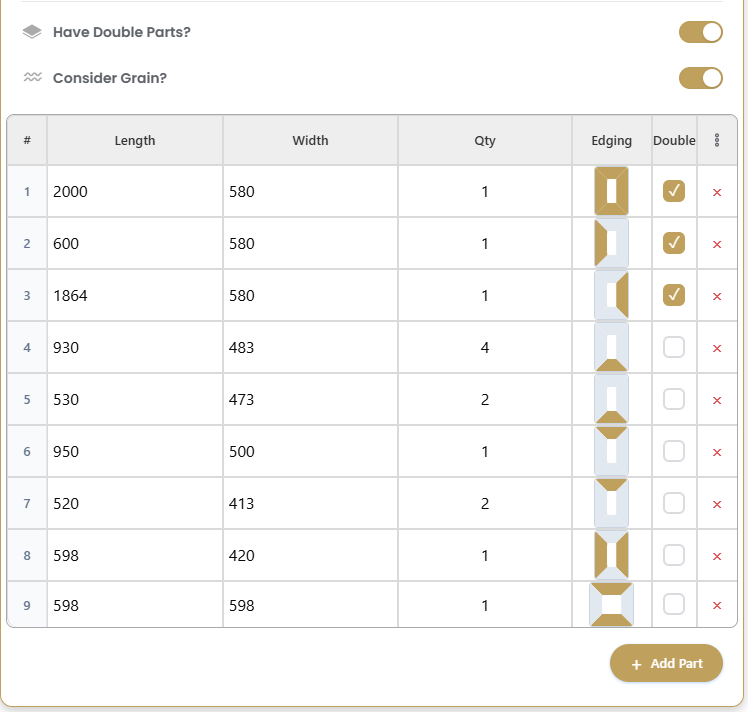 How to Use EdgeCraft Cutting Plan: Free Cutlist Optimizer for Sheet Cutting 4 Sheet brand and sheet size selection for cutting plan